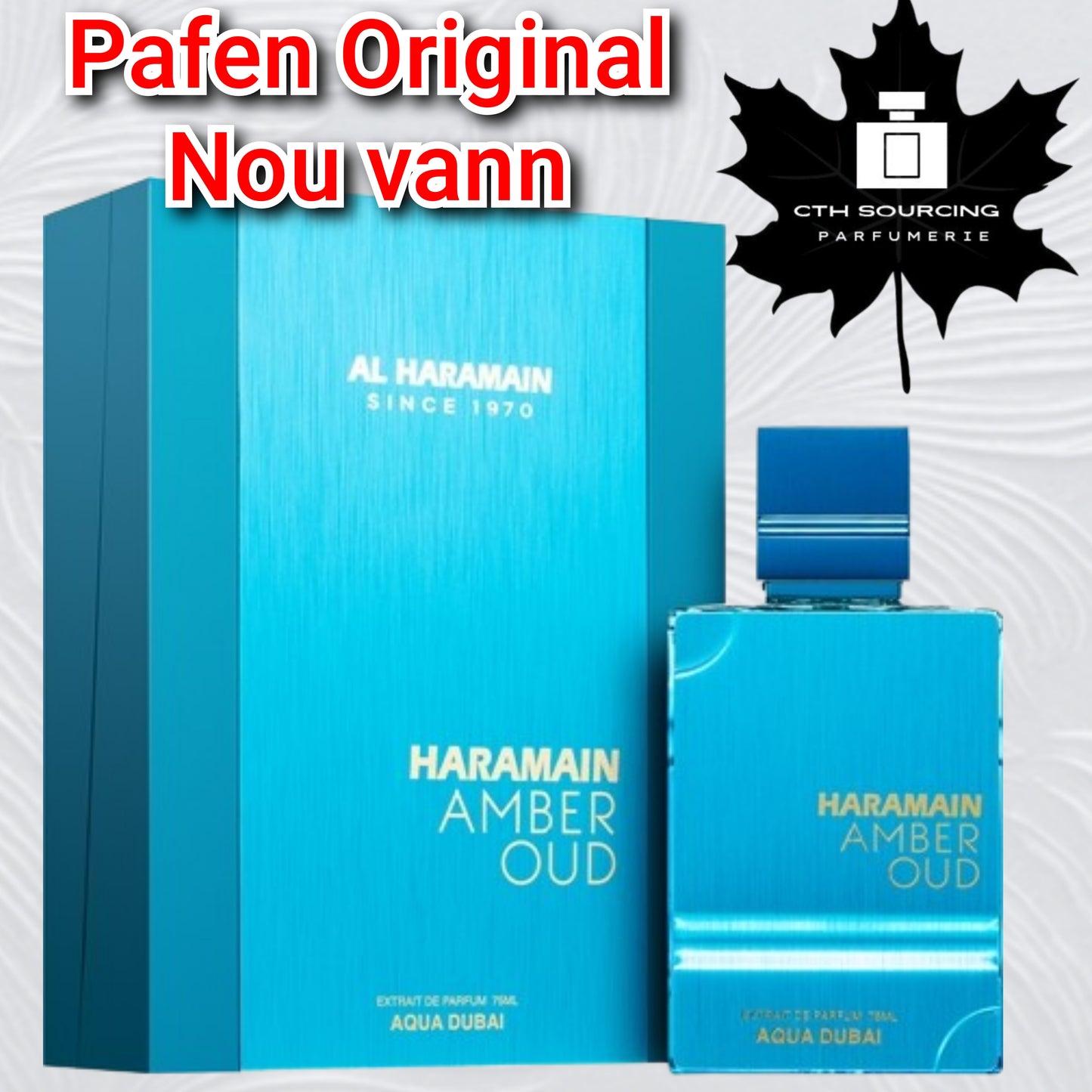 Al Haramain Amber Oud Aqua Dubai Extrait de Parfum Unisex (3.4 oz / 100 ml) pou fi ak gason