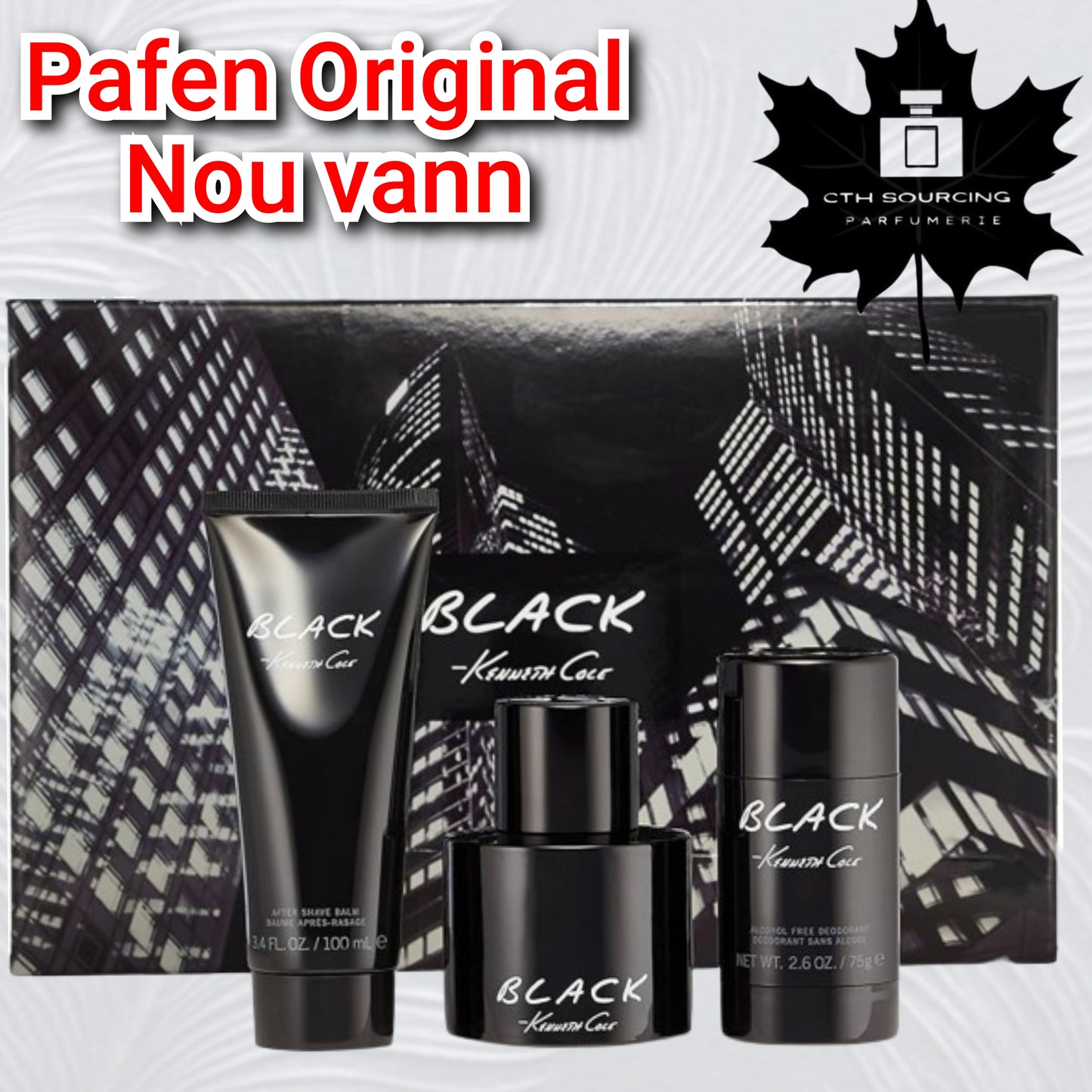 Keneth cole Black Gift Set for Men (3-Piece)