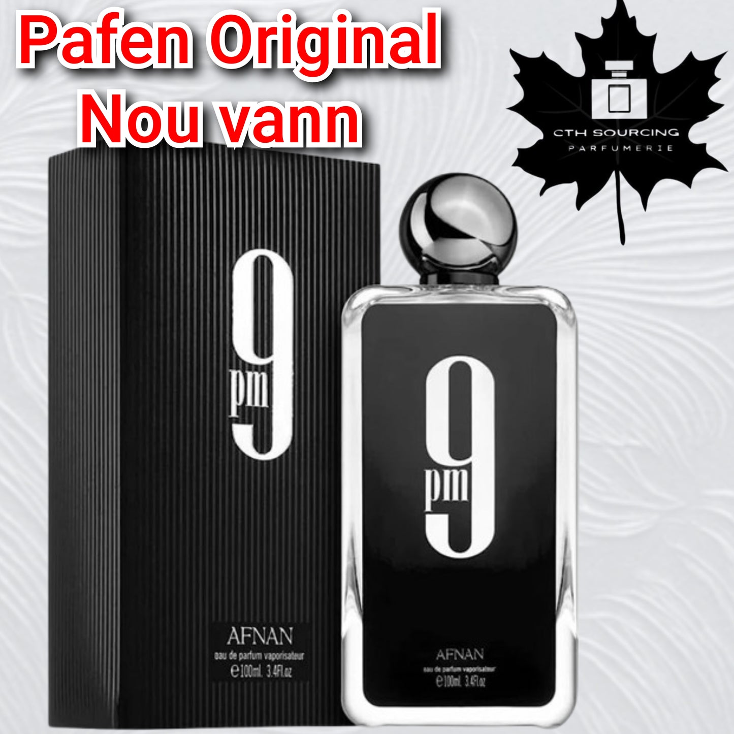 Afnan 9PM Eau de Parfum for Men (3.4 oz / 100 ml) pou gason