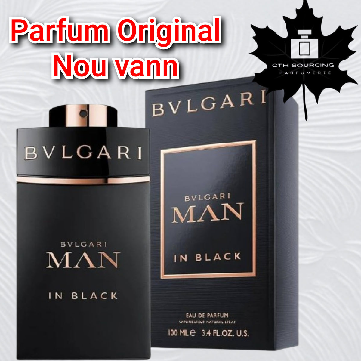 Bvlgari Man in Black Eau de Parfum 3.4 oz pou gason