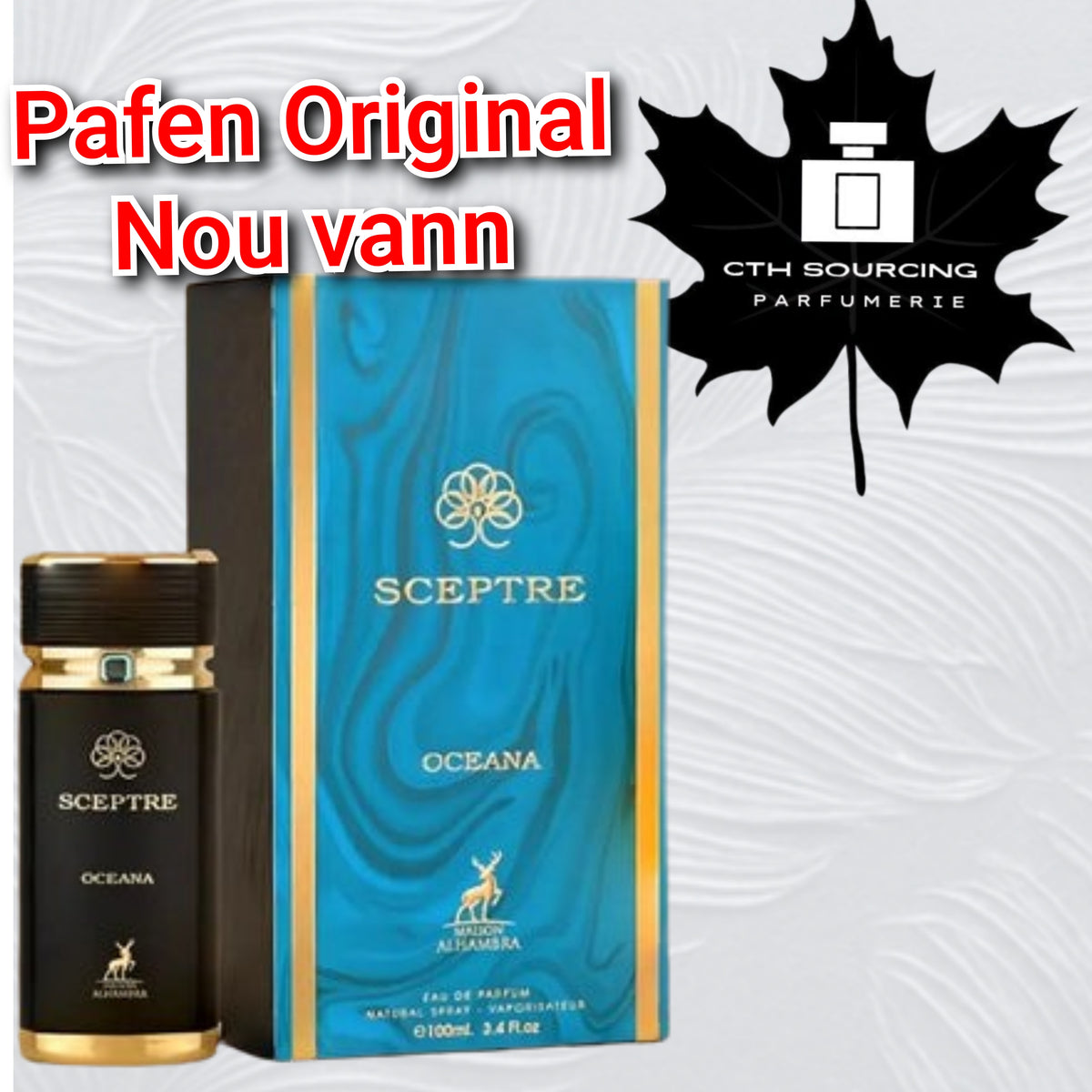 Maison Alhambra Sceptre Oceana Eau de Parfum 3.3 oz pou fi ak gason
