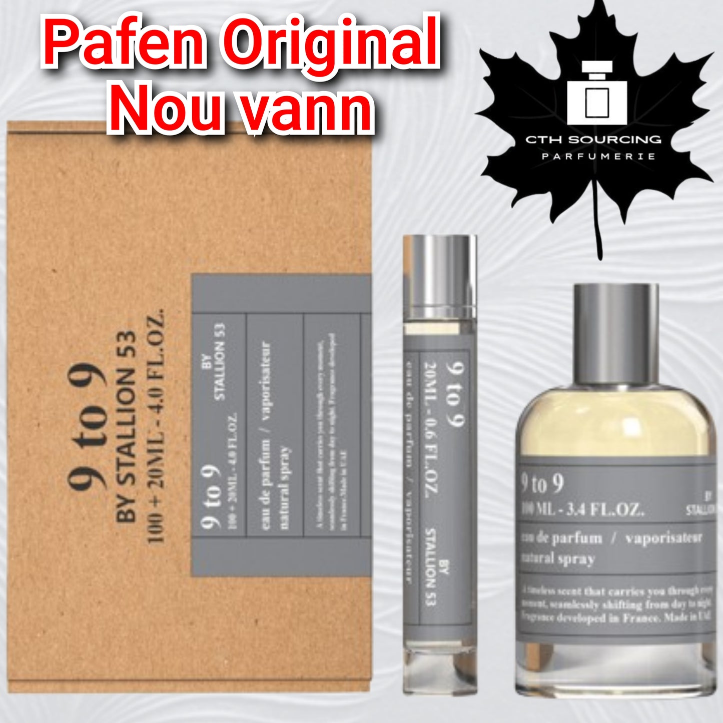 Emper 9 to 9 by Stallion 53 Eau de Parfum for Men (3.4 oz + 20 ml)