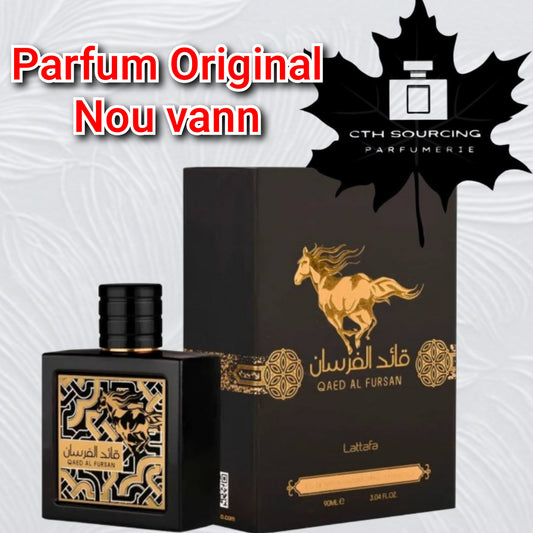 Lattafa Qaed Al Fursan 3.4 oz pou fi ak gason